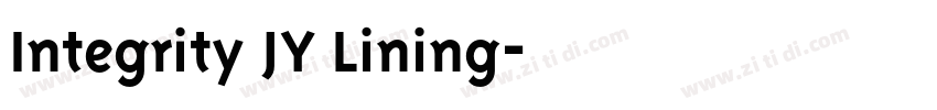 Integrity JY Lining字体转换
